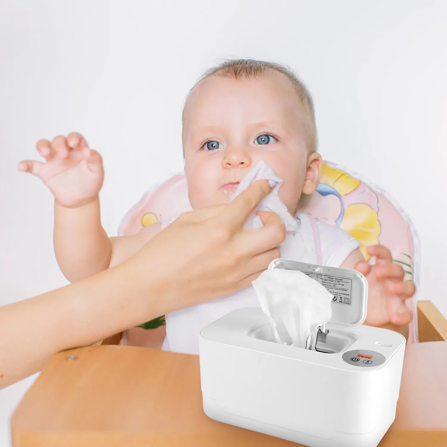 Réchauffeur d'essuie-tout bébé avec 3 paramètres de température Type C Powered Baby Wipes Dispenser avec
