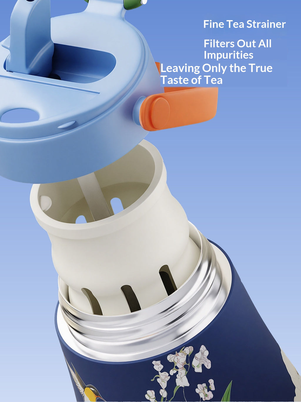 Mug thermique en acier inoxydable avec un liner intérieur en céramique Grande capacité