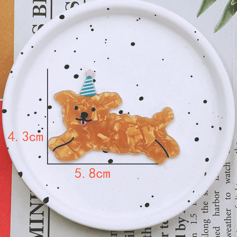 Coiffure de caricature Pin mignon côté chiot enfants Headwear