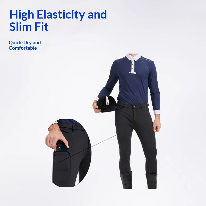 Haute-élastique forme-fiting rapide séchage Silicone-grip Brees équestres