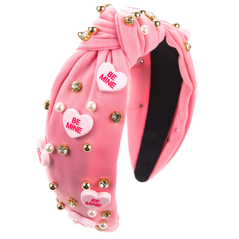 Femme Strass Pearl High Skull Top Knotted Accessoires pour cheveux de vacances