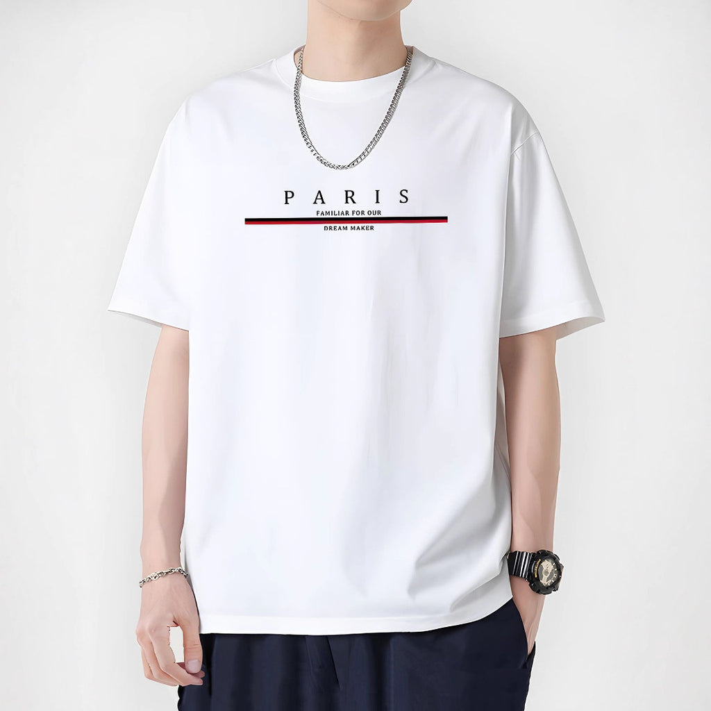 T-Shirt à manches courtes en mailles molles pour hommes