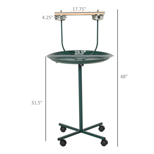 Rolling T-Bracket Bird Activité terrain de jeu avec Perch