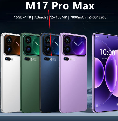 M17 Pro Max Téléphone avec grand écran