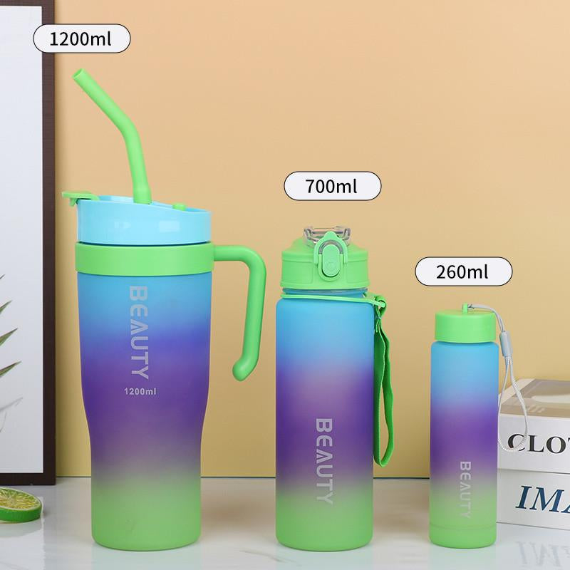 Gradient couleur eau tasse trois pièces ensemble pourpre-1 pièce