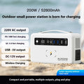 Extérieur 220V Échelle portable de grande capacité Auto-conduite Tour d'urgence Portable Power