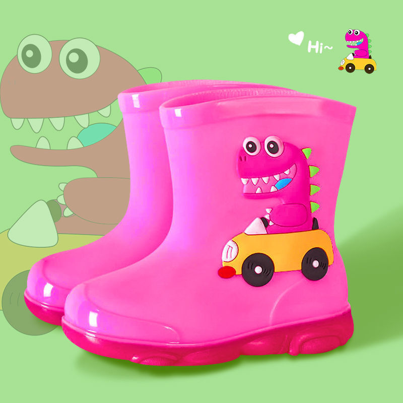 Chaussures en caoutchouc élégant antidérapant pour hommes et femmes & Bottes de pluie pour bébé Velvet