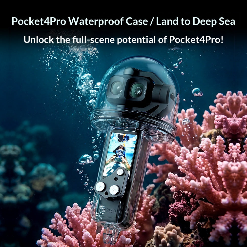 Boîtier de photographie sous-marine haute transparence pour des profondeurs jusqu'à 50 mètres