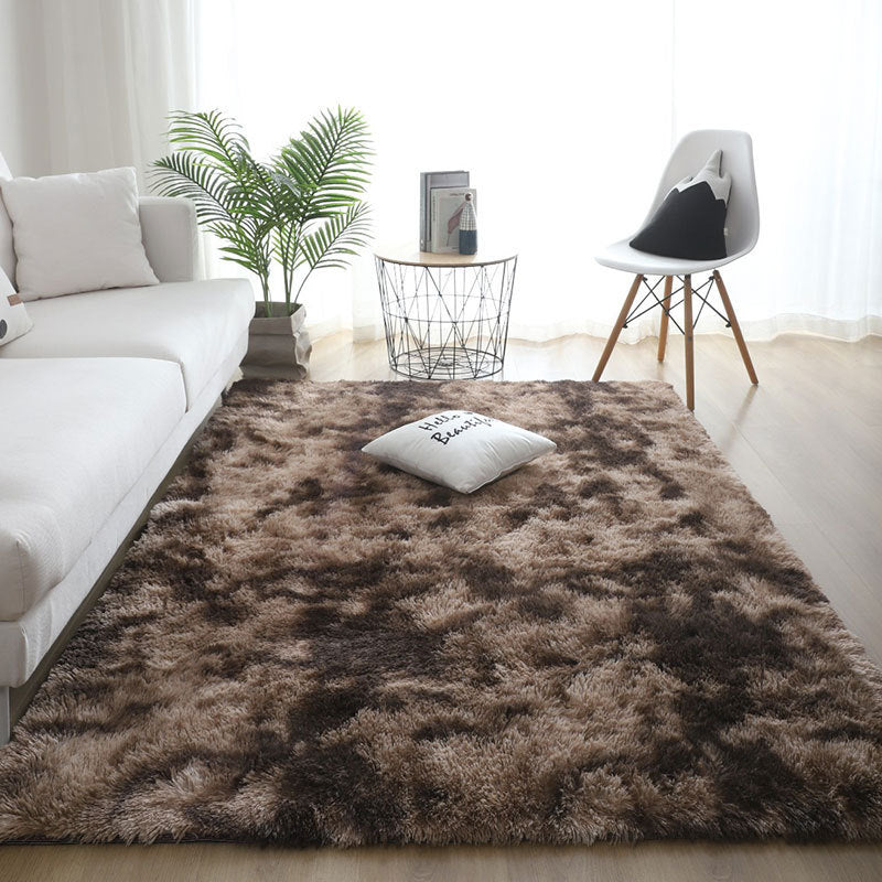 Coiffure en soie teinte de tapis Coiffure en peluche Chambre à coucher et ménage