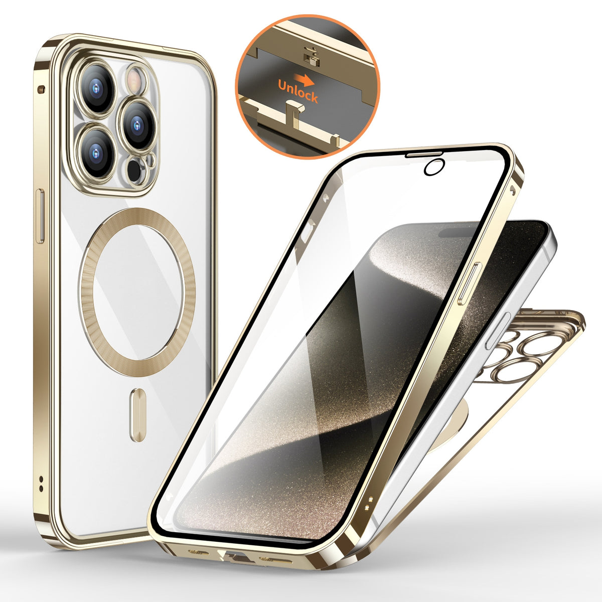 Couverture de protection magnétique HD double face