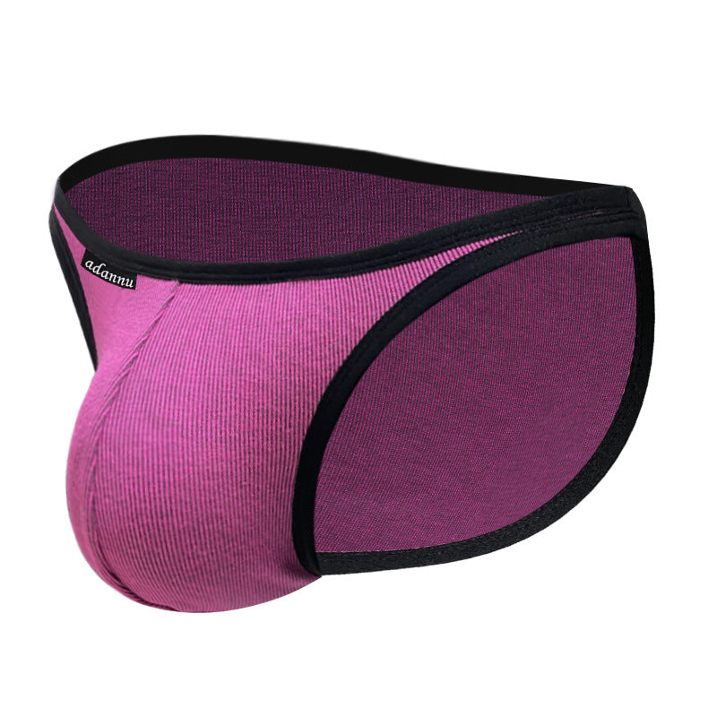 Slip de taille basse en couleur solide pour homme