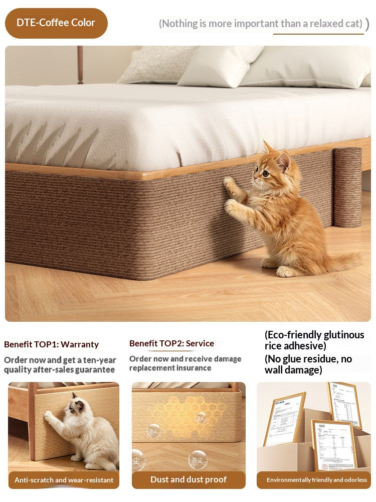 Porter résistant et non Shedding Vertical Wall Sticker Cat Scratch Board