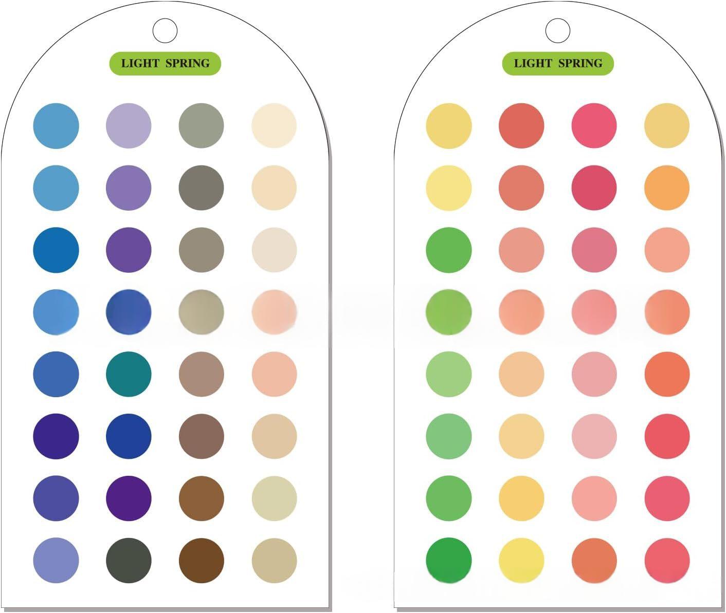 Palette couleur acrylique et carte d'analyse de couleur