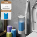 Brosse de toilette jetable-blanc-brosse-remplacement tête de brosse-1