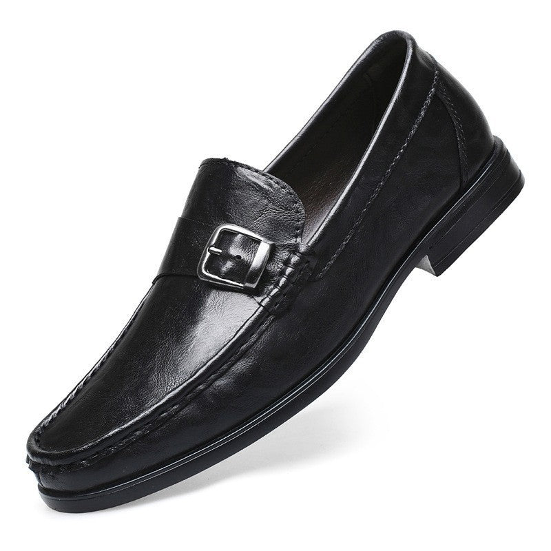 Chaussures en cuir pour hommes Plus-Taille