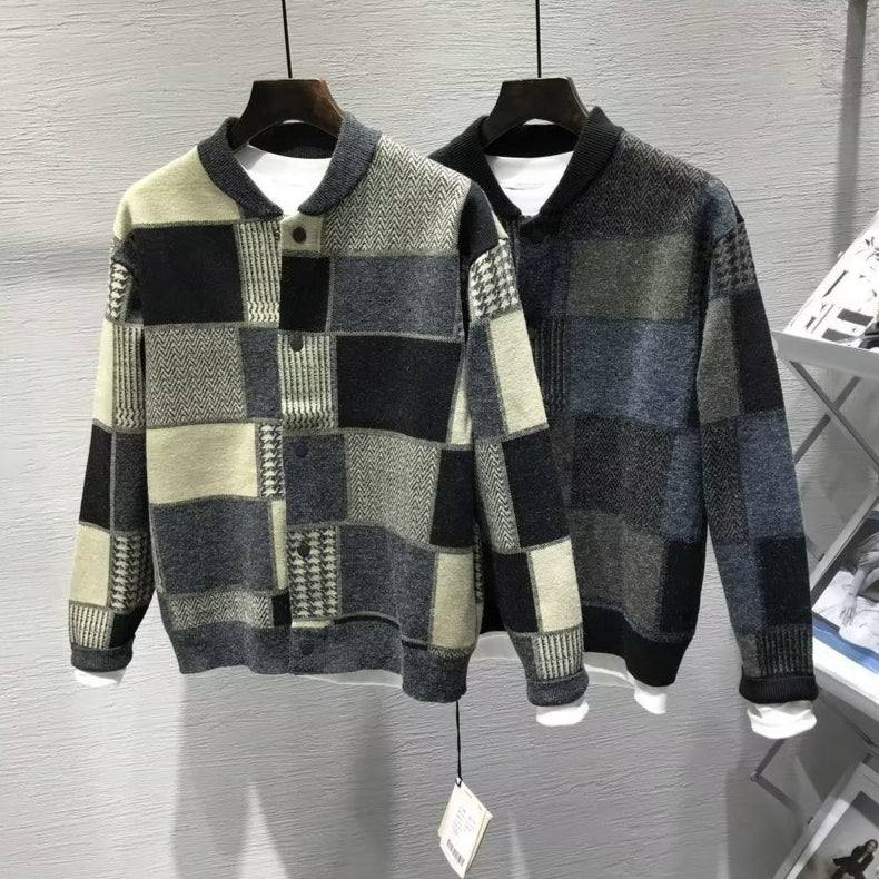 Hommes Retro Plaid Chemise Veste casual