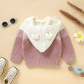 Vêtements de dessus à capuche à câblodistribution pour bébé