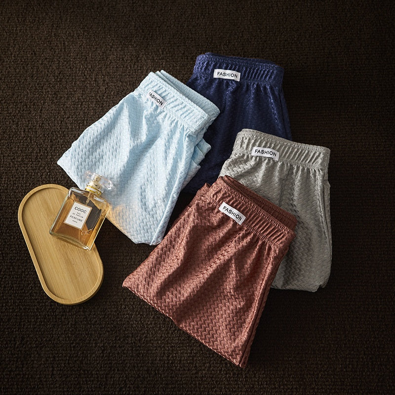 Pantalon en soie glacée Pantalon en nylon Boxers en soie glacée pour hommes