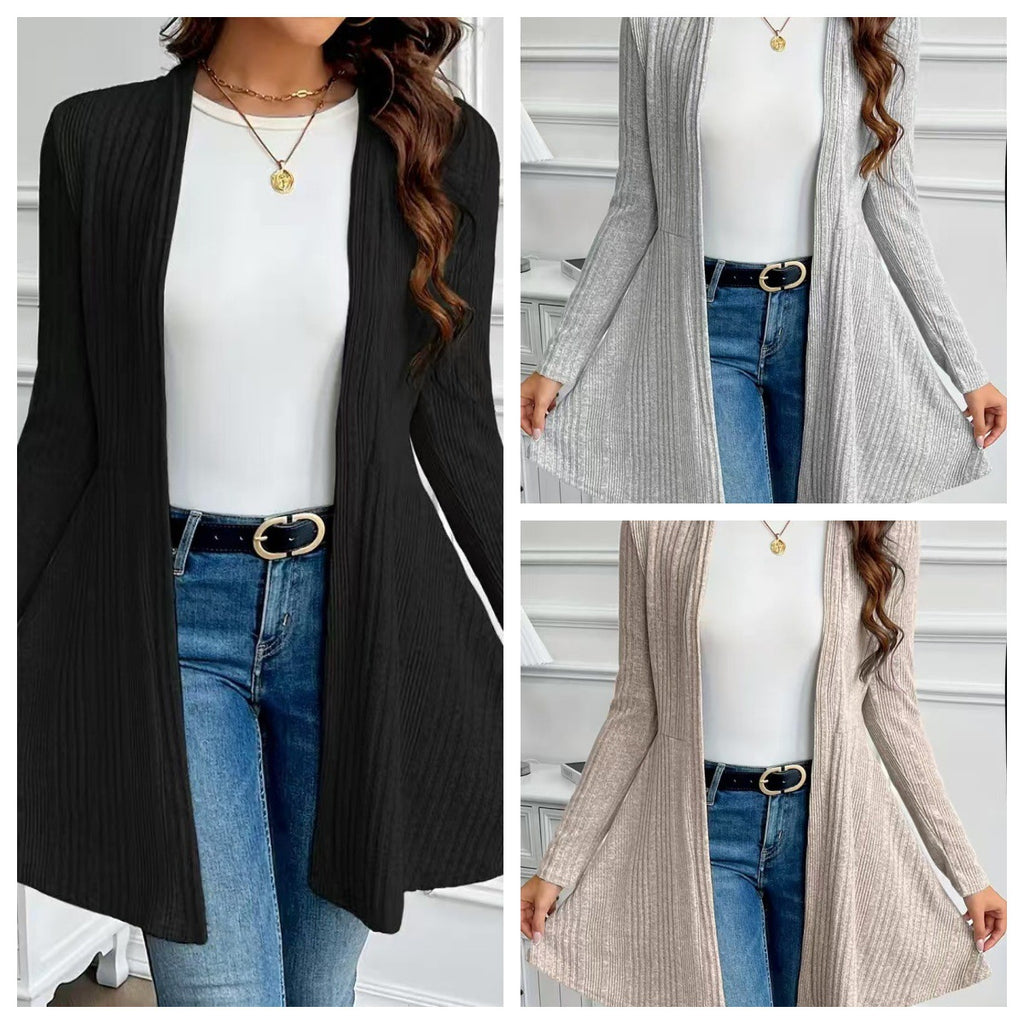 Cardigan brossé pour porter des vêtements de dessus