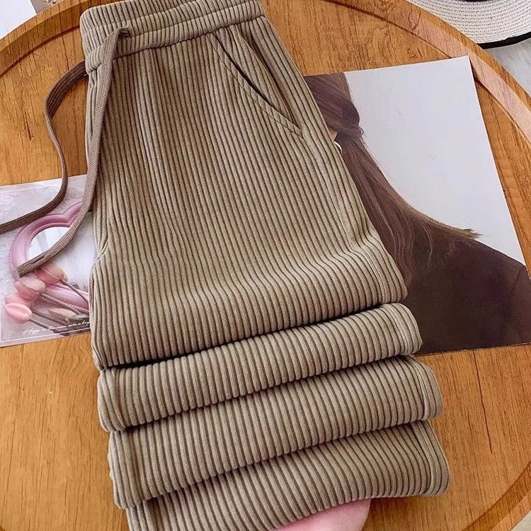 High-waisted straight-leg versatile trousers