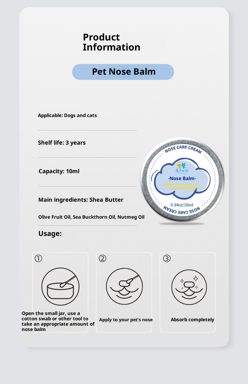 Baume hydratant pour chat et chien