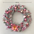 Wreath décoratif PE Flocked de Noël