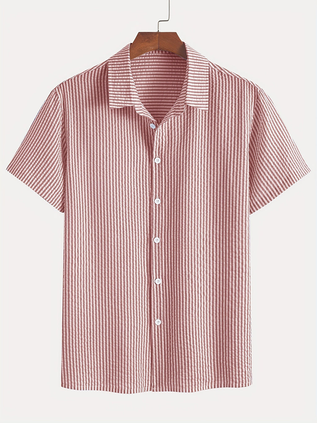 Chemise retro à manches courtes pour hommes