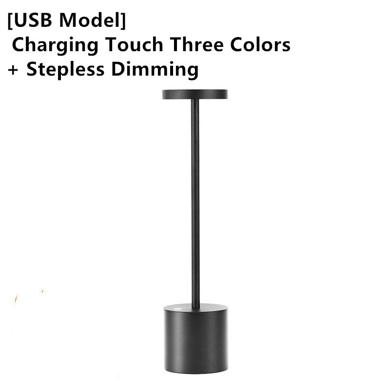 Rechargeable LED Touch Night Light Atmosphere Light Eye Protection Desk Lamp