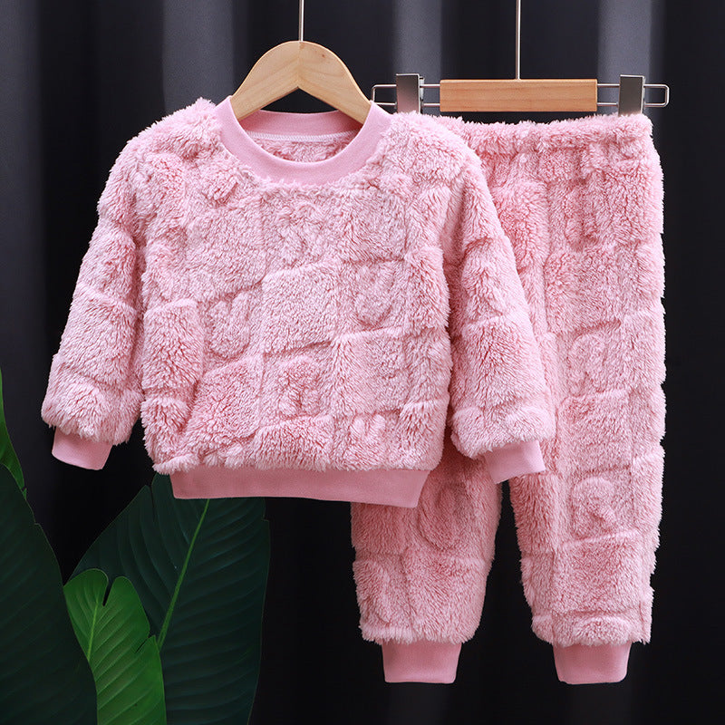 Pyjama de style coréen pour filles en couleur solide