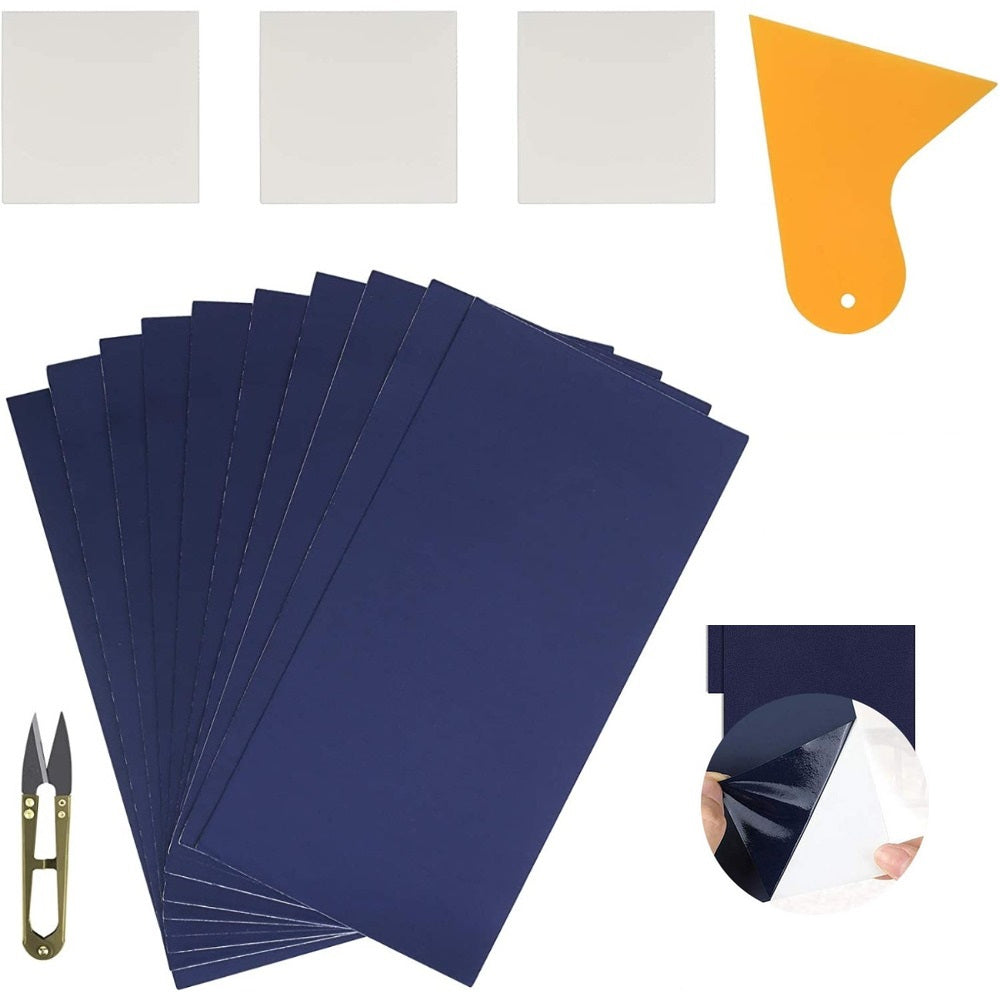 Ensemble de patchs de réparation de tente avec spatule et bande