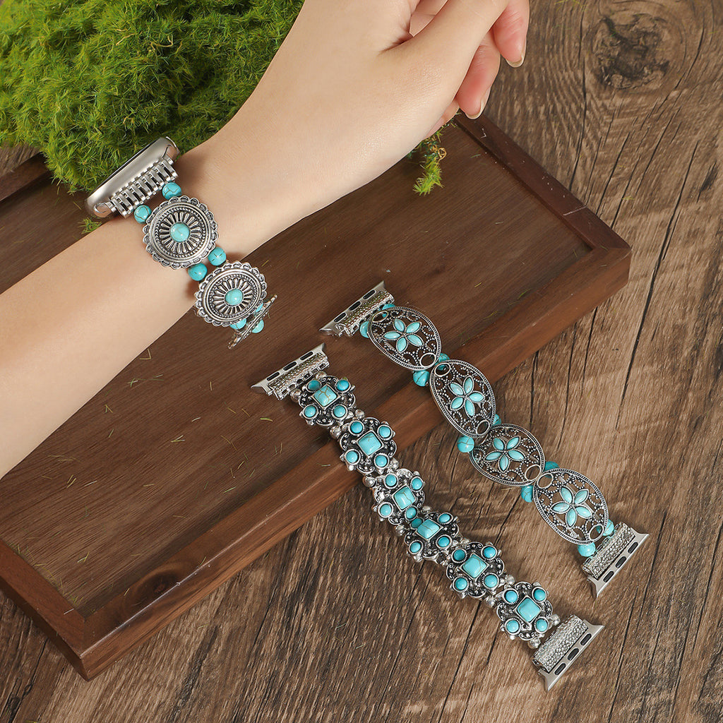 Bracelet de montre en cuir de style bohème