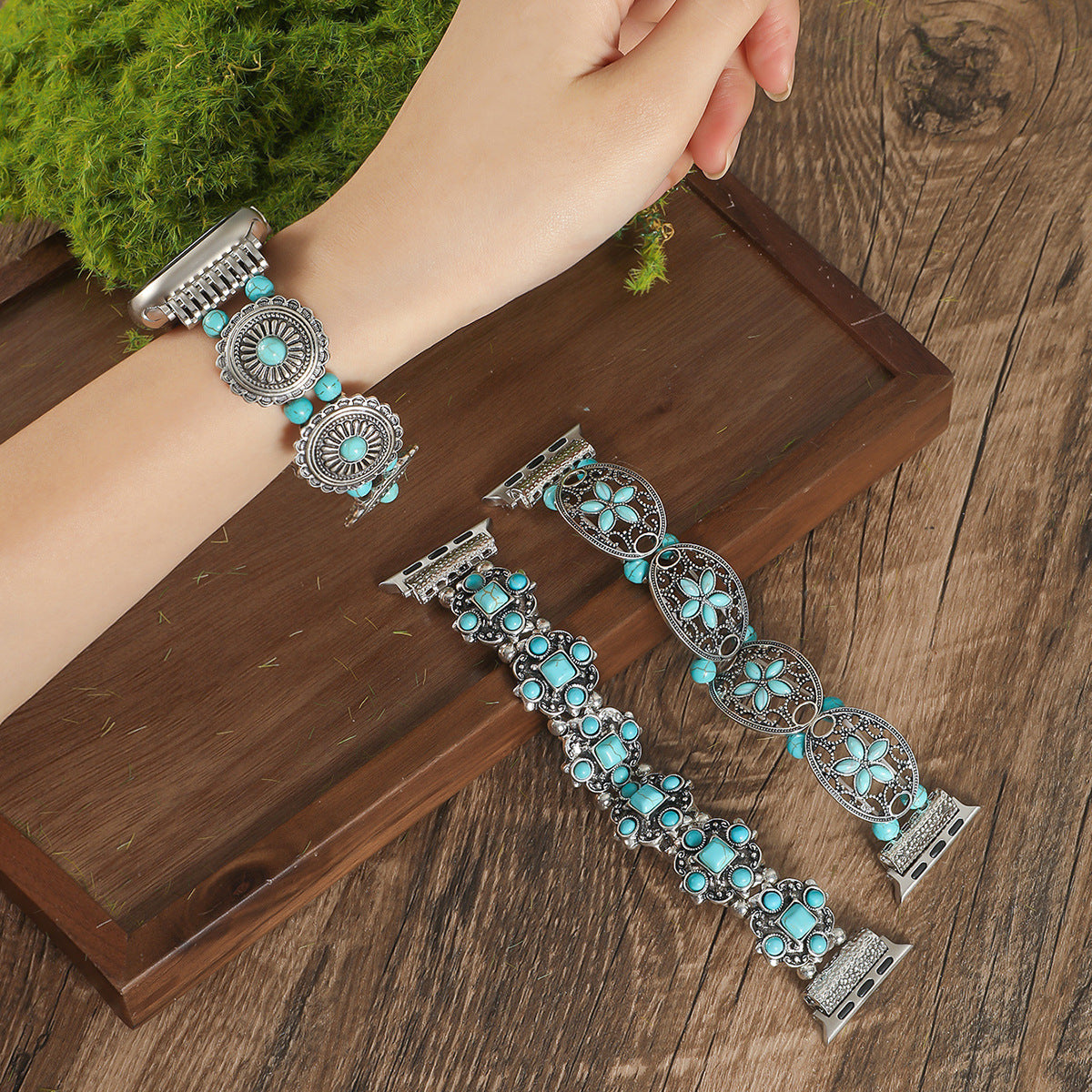 Bracelet de montre en cuir de style bohème