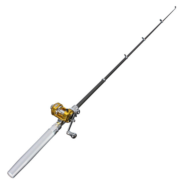 Mini poteau de pêche portable