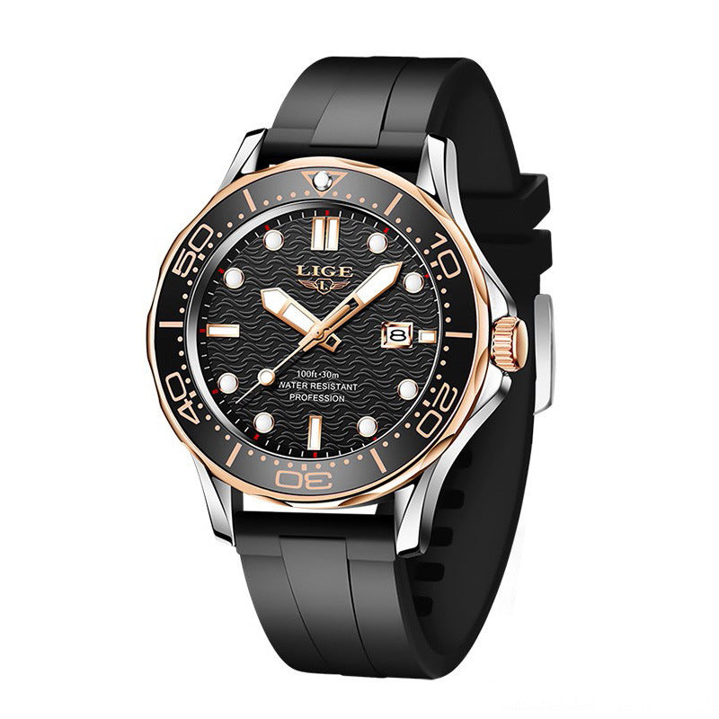 Men's Waterproof Quartz Watch Luminous Dial