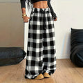 Pantalons en cuir souple retro taille plus grande