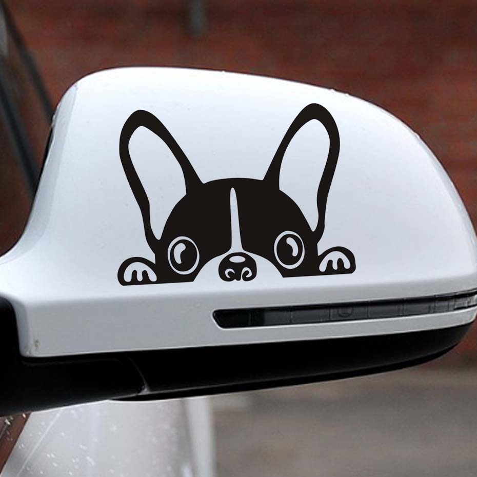 Autocollant de voiture bulldog français