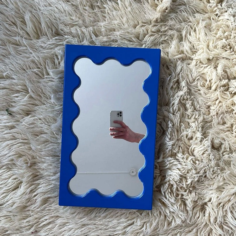 Square Wave Pattern Vanity miroir mur miroir entrée miroir