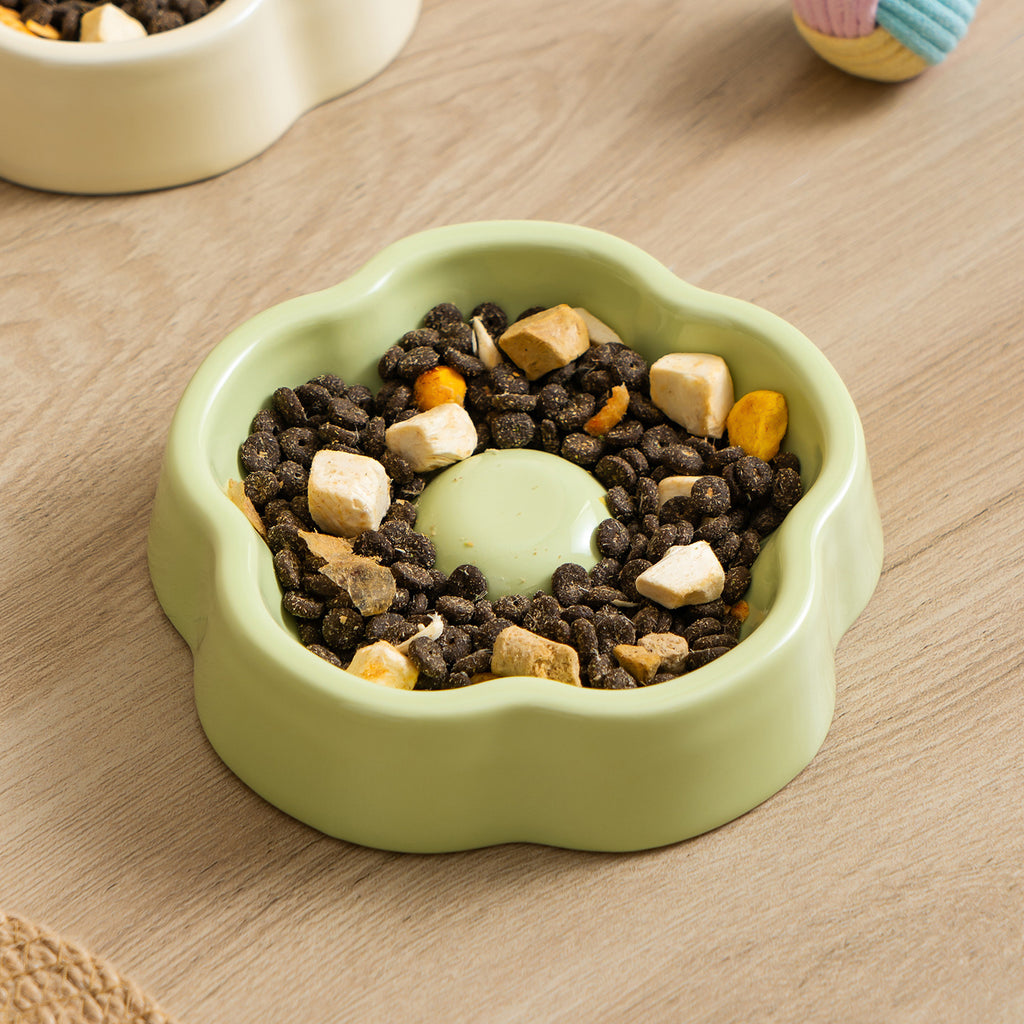 Boule d'animaux de compagnie en céramique de couleur macaron