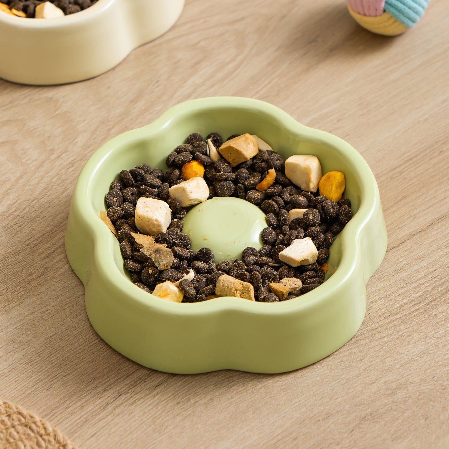 Boule d'animaux de compagnie en céramique de couleur macaron