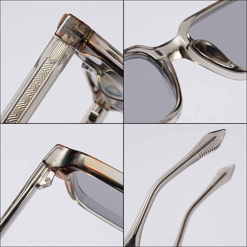 UV400 Protection UV Lunettes de soleil à acétate d'imitation