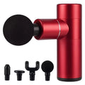 Gun Fascia Mini Portable 4 Gears Deep Tissue Massager Rouge & Noir