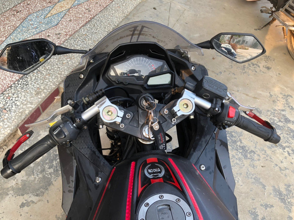 Barre de poignée modifiée en alliage d'aluminium général de moto