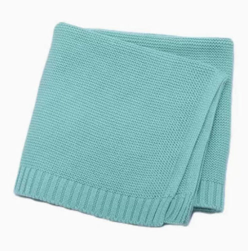 Nom brodé Baby tricoté coton Nap Personnalité Canapé Blanket