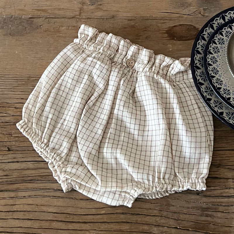 Comfy coverall shorts for babies and toddlers