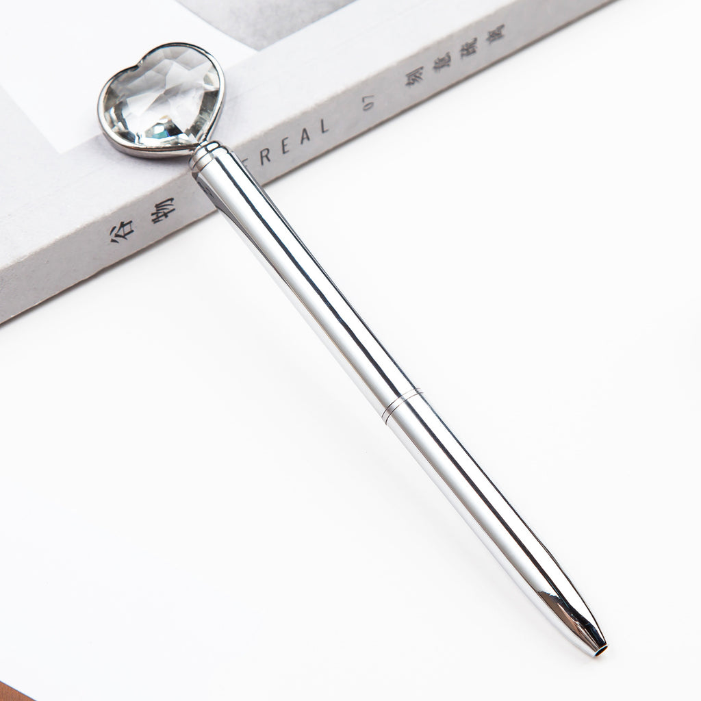 Cristal créatif Love balle stylo en métal diamant