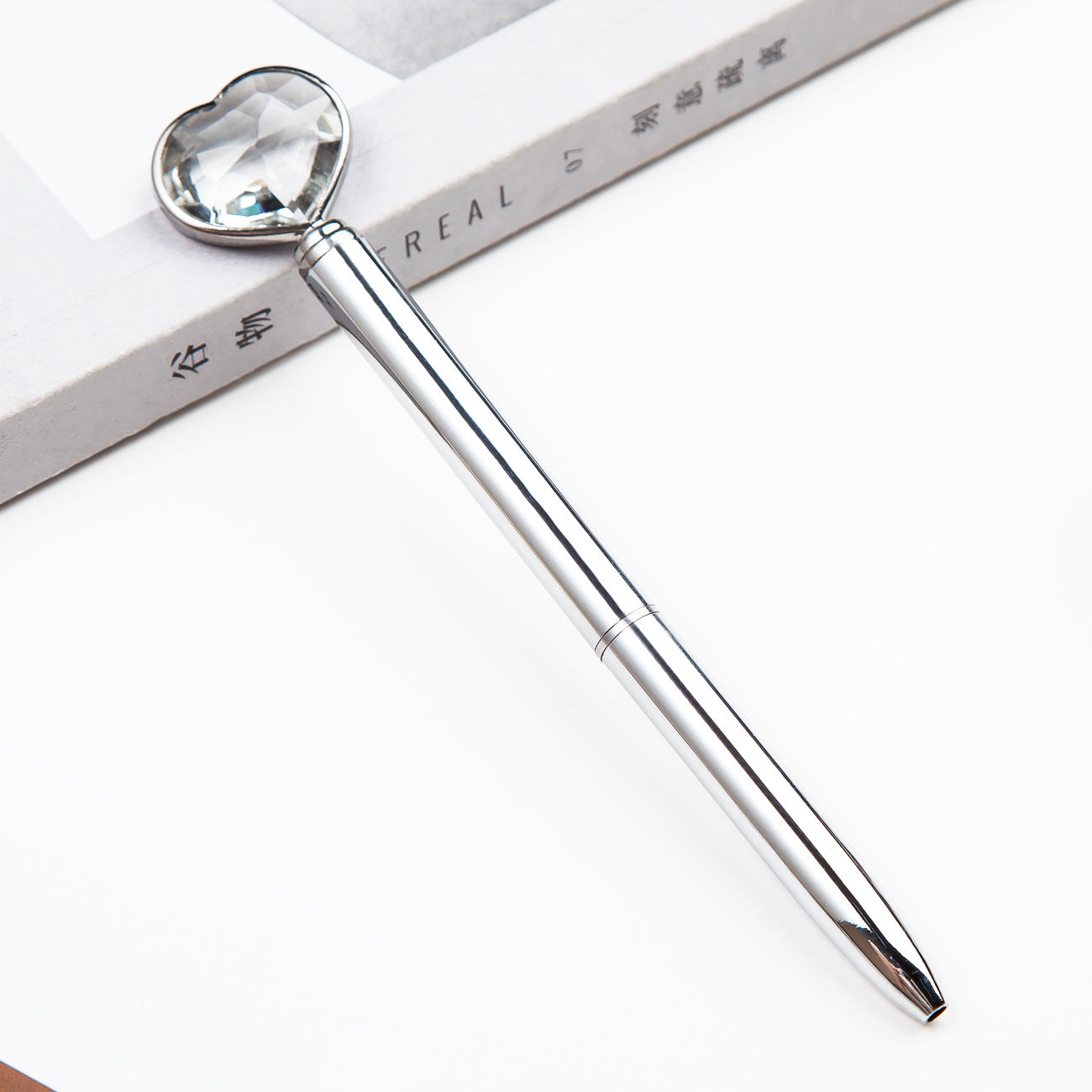 Cristal créatif Love balle stylo en métal diamant