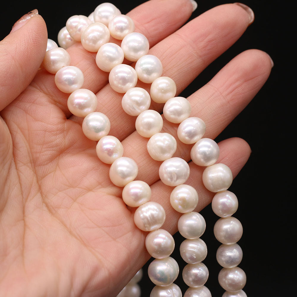 Chaîne de perles de perles naturelles d'eau douce