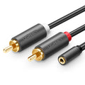 Câble de Lotus Audio 3.5 Femme à 2 Rca
