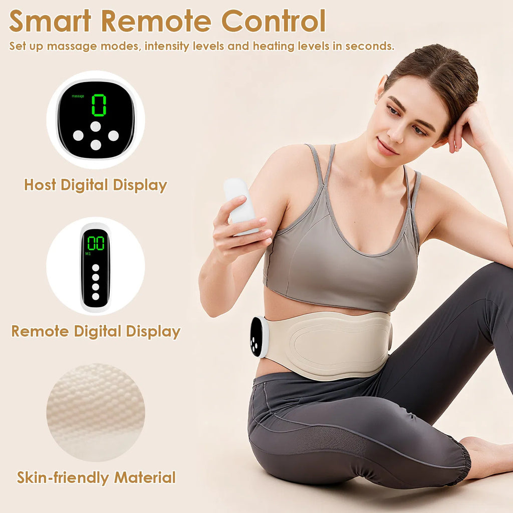 Portable sans fil EMS Heating Pad Massager 8 Modes personnalisables
