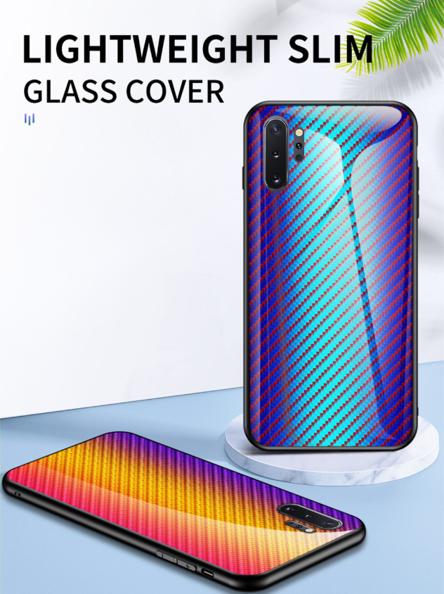 Le boîtier téléphonique s'applique à la fibre de carbone de qualité créative A51 verre trempé A91 anti-chute